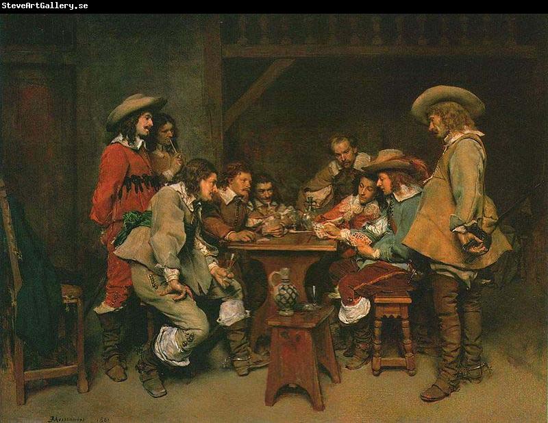 Jean-Louis-Ernest Meissonier A Game of Piquet,